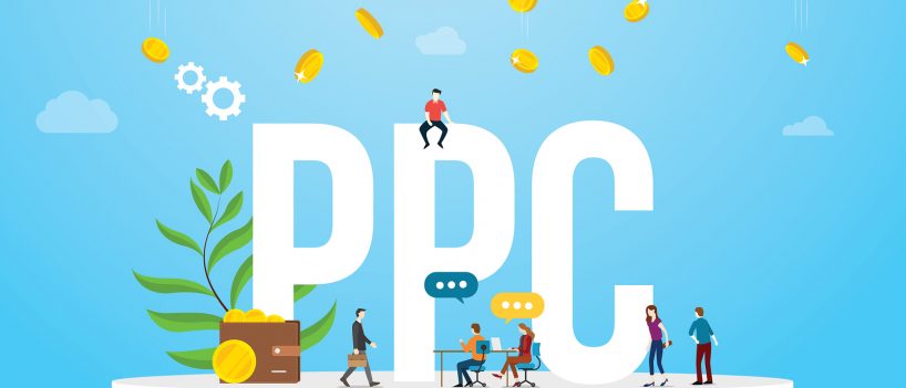ppc pay per click concept advertising